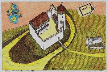 Šternberk v polovině 13. století,  (© jan heřman, 09/2013)