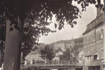 Šternberk - Foto z počátku 20.století (soukr.sbírka IvoR) (© U.K.Boldbach - Sternberg)