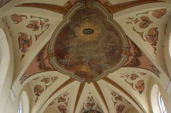 Klenba presbytáře s malbou Václava Kramolína z roku 1784 (© Ivan Grisa, 06/2008)