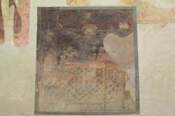 pozdně gotická malba v severní části hlavní lodi (© Karel Husák, 07/2006)