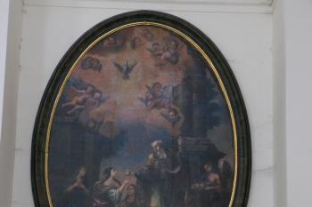 Restaurovaný obraz z bočního oltáře od Antona Kerna ( © Stanislav Šůna 09/2009)