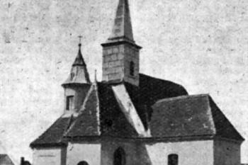 kostel za první republiky (© Lintner, Jan. Hřbitovní kostel sv. Marka v Soběslavi. V Soběslavi: Jan Lintner, 1936)