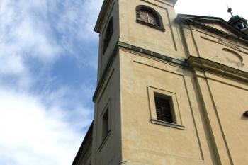 Kostel sv. Vavřince v děčínské čtvrti Nebočady ( © Pavel Vítek 08/2016)