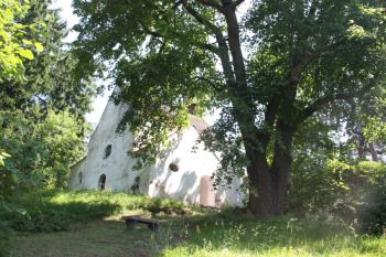 Kostel z cesty od vsi ( © Ivan Grisa 07/2010)