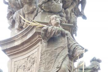 socha sv. Vavřince s roštem (© František Kinař, 05/2012)