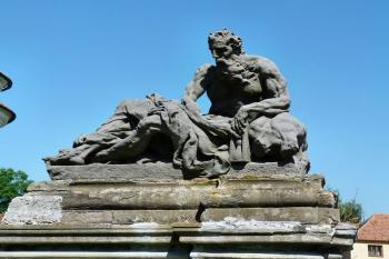 Alegorie Stáří (Času) - Chronos, M. B. Braun kolem 1715 ( © František Kinař 05/2017)