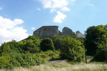 pohled na hrad od přístupové cesty ( © Jan P. Štěpánek 07/2008)