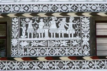Detail sgrafitové výzdoby zámku (© Miroslav BITTER 07/2005)