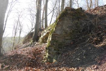 Mostnice předstupující před štítovou zeď ( © Jan Večeřa 04/2015)