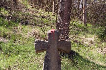 Smírčí kříž nedaleko mostu ( © Iva Spurná 29.4.2010)