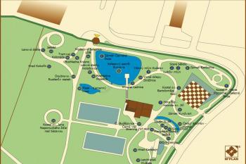 Mapa parku (© Veronika Vaňková, 08/2008)