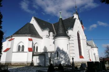 kostel od jihovýchodu ( © Jan P. Štěpánek 02/2008)