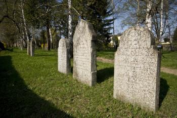 náhrobní kameny (© Tomáš Berka, 04/2009)