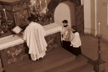 Interiér kostela - posvícení 2009 (© Jana Šindelářová, 10/2009)