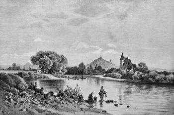Ohře u Křesína K. Liebscher 1851 - 1906 (© František Kinař, 04/2012)