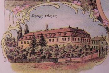 zámek od jihovýchodu na kolorované pohlednici z přelomu 19. a 20. století ( © Pozdrav z Frýdecko-místecka ( V.Peter ))