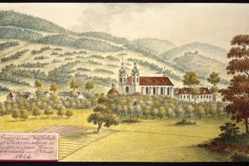 Bohosudov na obrázku I.A.Venuta z r. 1824 (© Ing. Karel Kubín, 09/2017)