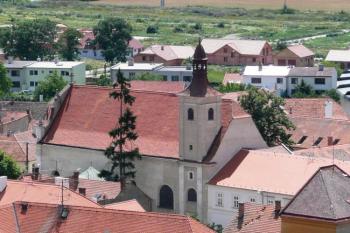 kostel sv. Jana Křtitele při piaristické koleji z mikulovského zámku ( © Jan P. Štěpánek 07/2008)