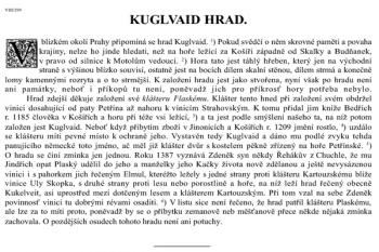 Text ze Sedláčkových hradů (A.Sedláček VIII/299)