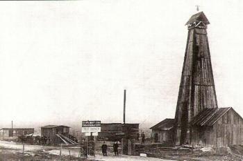 prvopočátky dolu Jan Maria v roce 1870 ( © Boleslav Navrátil: Zmizelá Morava a Slezsko - Ostrava, 2007)
