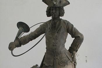Originál sochy lovčího v lapidáriu (© Ivan Grisa, 08/2007)