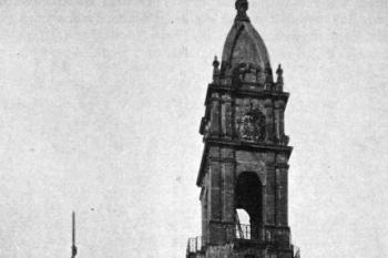 věž na počátku 20. století (© Gurlitt, Cornelius: Beschreibende Darstellung der älteren Bau- und Kunstdenkmäler des Königreichs Sachsen, Band 33. Bautzen (Stadt), C. C. Meinhold & Sohne, Dresden 1909)