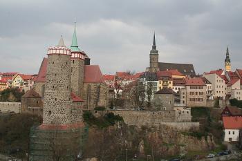 Stará vodárna, Michalský kostel, dóm sv. Petra a radniční věž od jihu (© Ivan Grisa 03/2007)