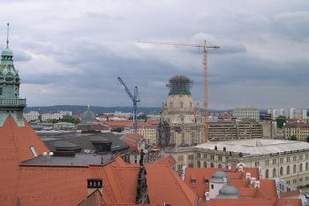 Rozestavěný kostel z Hausmannovy věže Královského zámku (© Ivan Grisa, 06/2004)