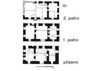 Půdorys (Kolektiv, Encyklopedie Českých tvrzí II. díl, Argo 2000, str. 623)