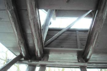 detail konstrukce rozhledny ( © Ondřej Štěpánek 11/2008)
