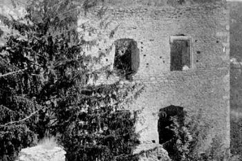palác před novogotickou přestavbou ( © Antonín Podlaha: Soupis památek historických a uměleckých v Království Českém, sv. 06 Politický okres mělnický, Archaelogická komise při České akademii císaře Františka Josefa pro vědy, slovesnost a umění, Praha 1899)