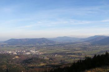 výhled z Velkého Javorníku na centrální Beskydy ( © Jan P. Štěpánek 11/2006)