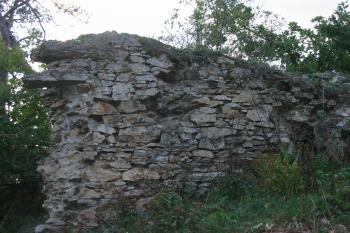 největší zbytek zdiva (© D Dohňanský, 09/2015)