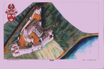 rekonstrukce hradu podle L. Svobody (© jan heřman, 02/2012)