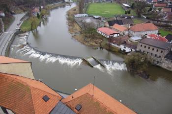 Sázava z věže (© Zuzana Holasová, 04/2010)