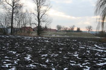 Celkový pohled na tvrziště (© Petr Nožička, 01/2009)