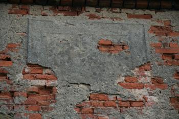 Zbytek starší omítky (© Petr Nožička, 01/2009)