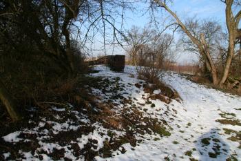 Obraný val tvrze (© Petr Nožička, 01/2009)