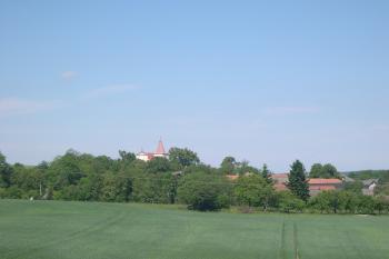 uhelnopříbramský kostel od jihozápadu (© Libor Šrámek, 05/2009)