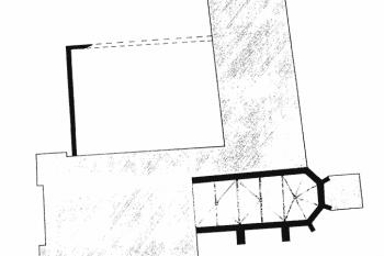 Půdorys dnešní budovy kláštera ( © Dušan Foltýn a kol.: Encyklopedie moravských a slezských klášterů, Libri, Praha 2005)