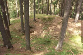prohlubeň  v severozápadní části jádra ( © Milan Caha 08/2008)