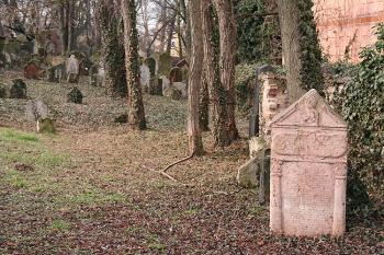Náhrobky za vstupní branou (© Ivan Grisa, 02/2009)