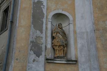Socha sv. Václava na západním průčelí ( © Ivan Grisa 05/2009)