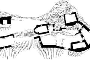 Historická mapa hradu (© Jaroslav Šefčík, 05/2009)
