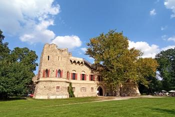 celkový pohled na romantickou zříceninu Janohradu (© Jan P. Štěpánek  09/2021)