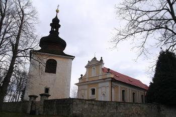 Kostel a zvonice od jihozápadu (© Ivan Grisa, 03/2009)