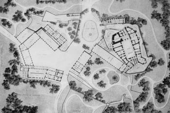 půdorys Ambrasu z konce 19. století ( © info na místě)