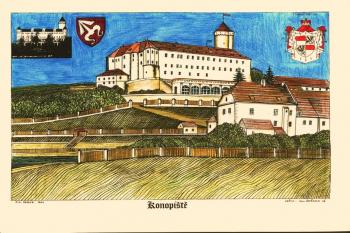 Konopiště v polovině 19. století (© jan heřman, 02/2012)