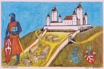 Konopiště od jihu s předhradím (© jan heřman, 09/2013)