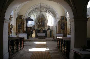 Hradíšťko - interiér kostela sv. Matouše (© Jiří Špaček, 8/2017)